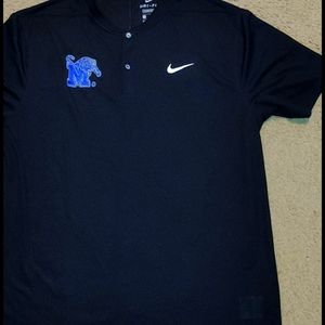 Nike size L Memphis tigers dry fit half polo